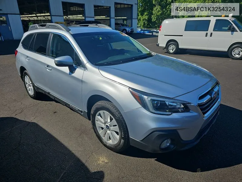 2019 Subaru Outback 2.5I Premium VIN: 4S4BSAFC1K3254324 Lot: 40131874