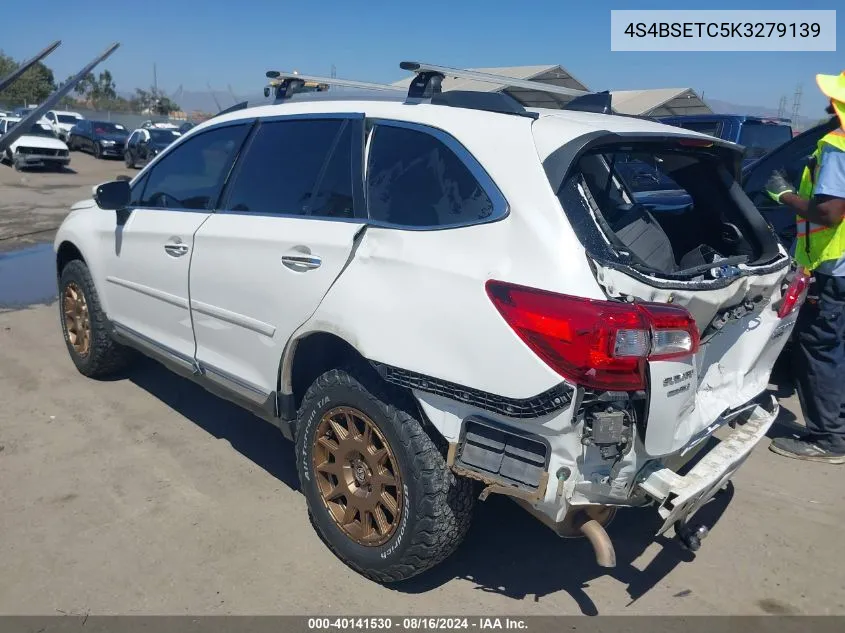 2019 Subaru Outback 3.6R Touring VIN: 4S4BSETC5K3279139 Lot: 40141530