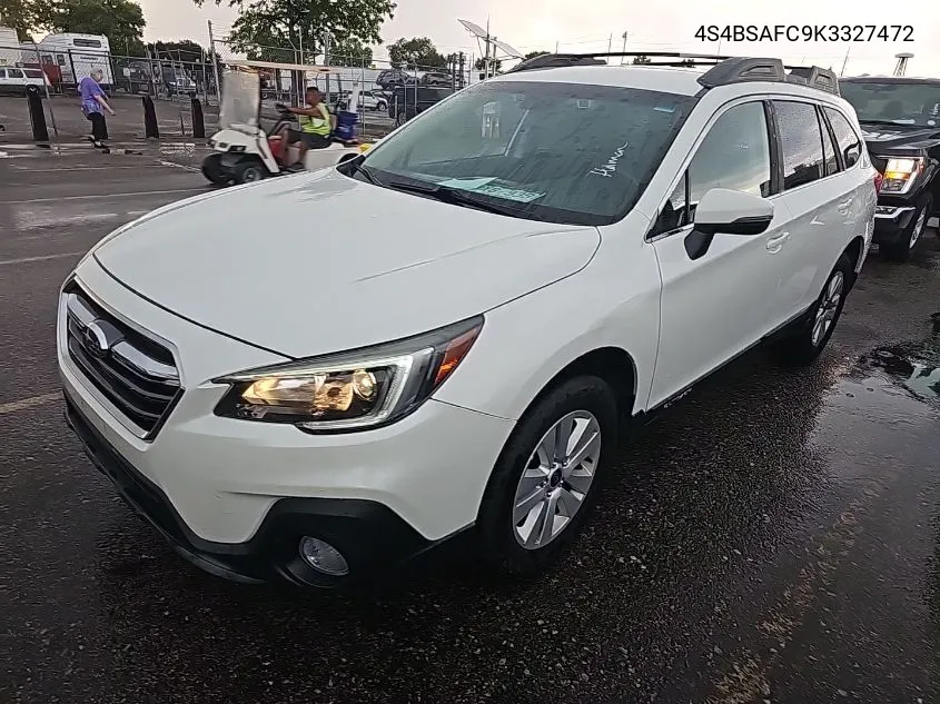 4S4BSAFC9K3327472 2019 Subaru Outback 2.5I Premium