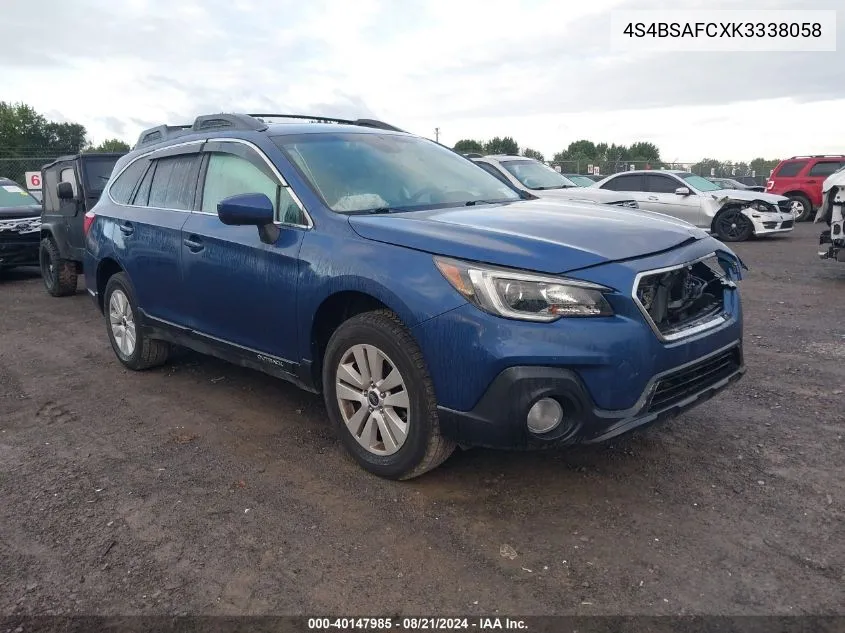 4S4BSAFCXK3338058 2019 Subaru Outback 2.5I Premium