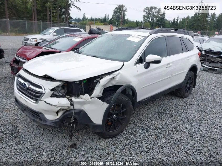 2019 Subaru Outback 3.6R Limited VIN: 4S4BSENC8K3255723 Lot: 40158045