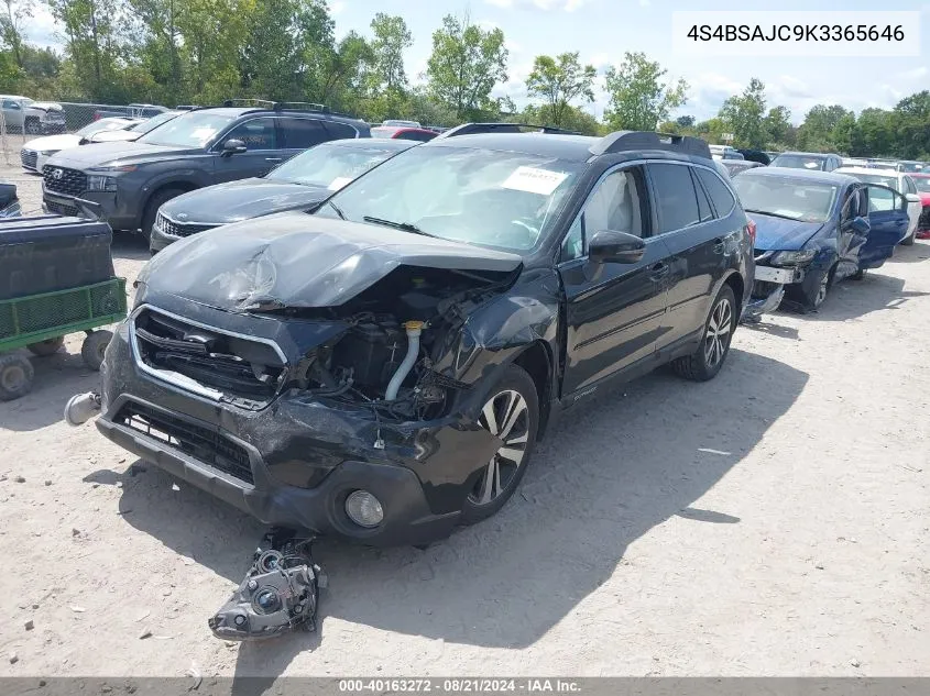 2019 Subaru Outback 2.5I Limited VIN: 4S4BSAJC9K3365646 Lot: 40163272