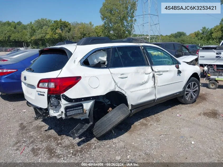 4S4BSAJC6K3253421 2019 Subaru Outback 2.5I Limited