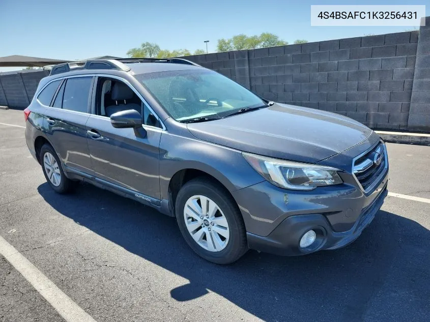 2019 Subaru Outback 2.5I Premium VIN: 4S4BSAFC1K3256431 Lot: 40215390