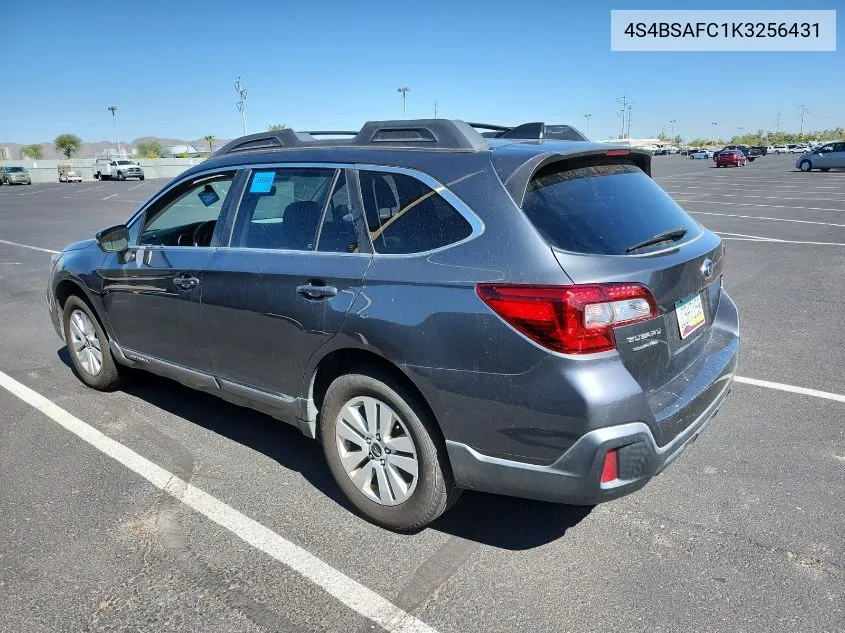 2019 Subaru Outback 2.5I Premium VIN: 4S4BSAFC1K3256431 Lot: 40215390