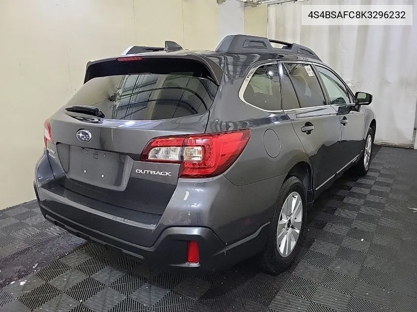 2019 Subaru Outback 2.5I Premium VIN: 4S4BSAFC8K3296232 Lot: 40255606