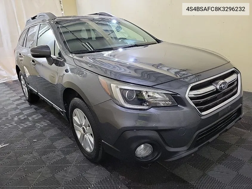 2019 Subaru Outback 2.5I Premium VIN: 4S4BSAFC8K3296232 Lot: 40255606