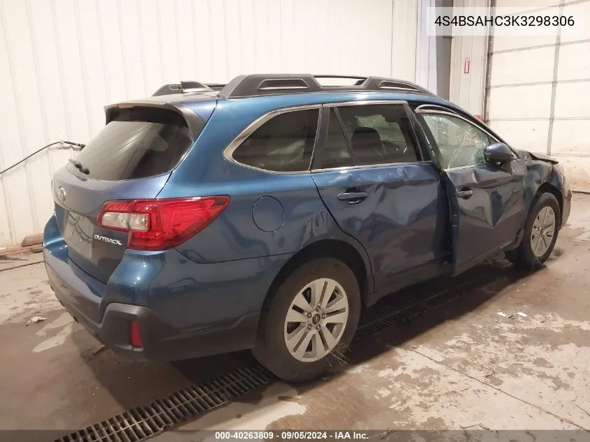 4S4BSAHC3K3298306 2019 Subaru Outback 2.5I Premium