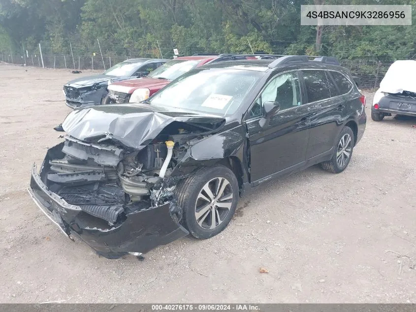 2019 Subaru Outback 2.5I Limited VIN: 4S4BSANC9K3286956 Lot: 40276175