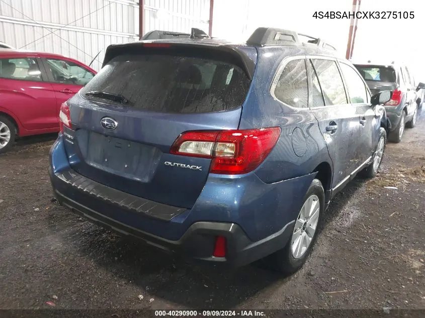 4S4BSAHCXK3275105 2019 Subaru Outback 2.5I Premium