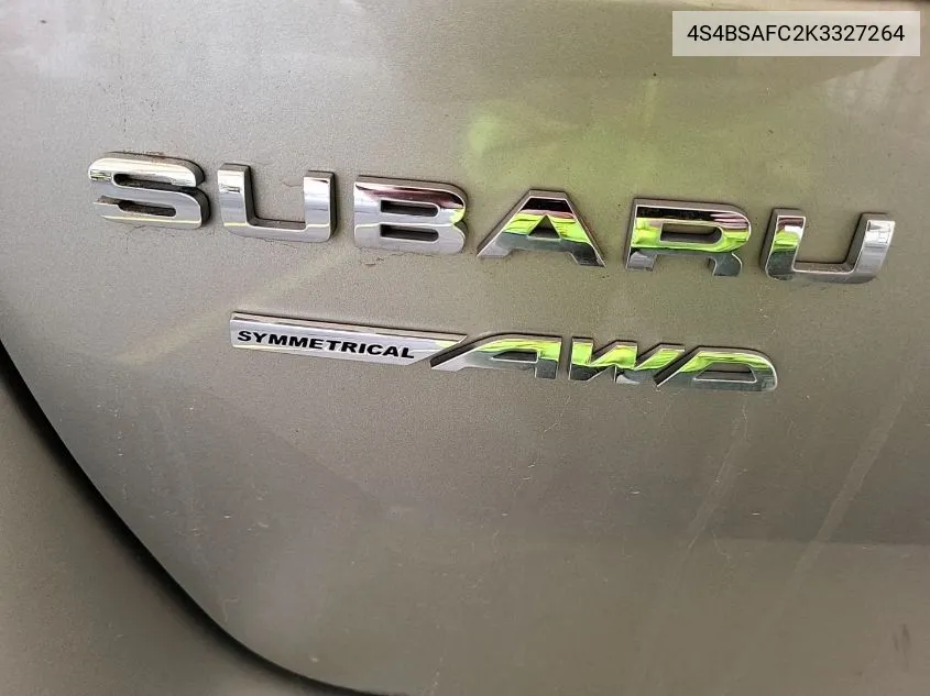 4S4BSAFC2K3327264 2019 Subaru Outback 2.5I Premium