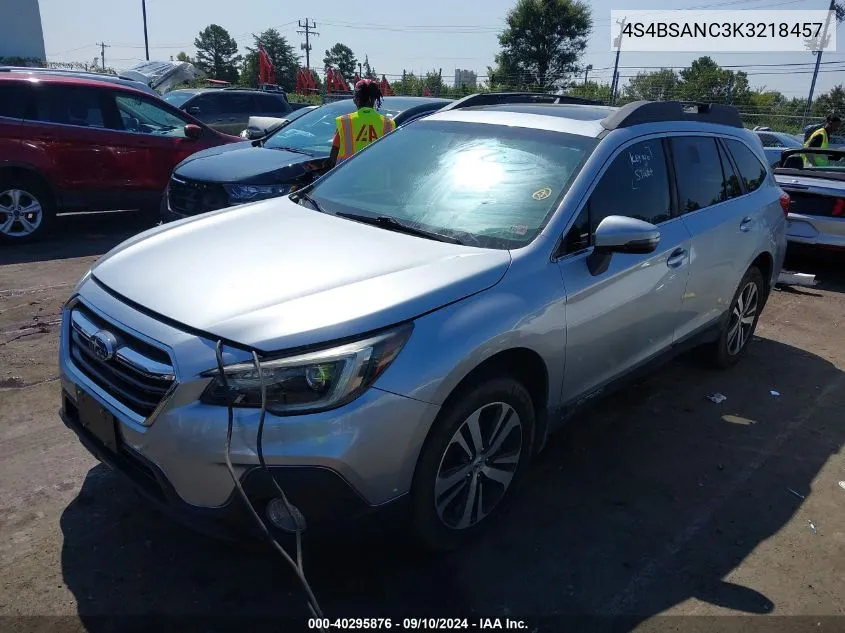 2019 Subaru Outback 2.5I Limited VIN: 4S4BSANC3K3218457 Lot: 40295876