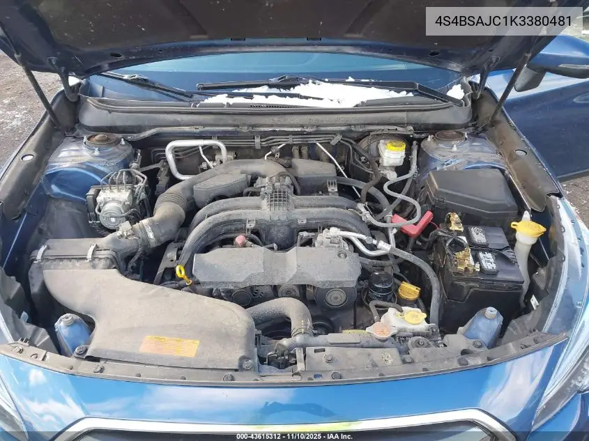4S4BSAJC1K3380481 2019 Subaru Outback 2.5I Limited