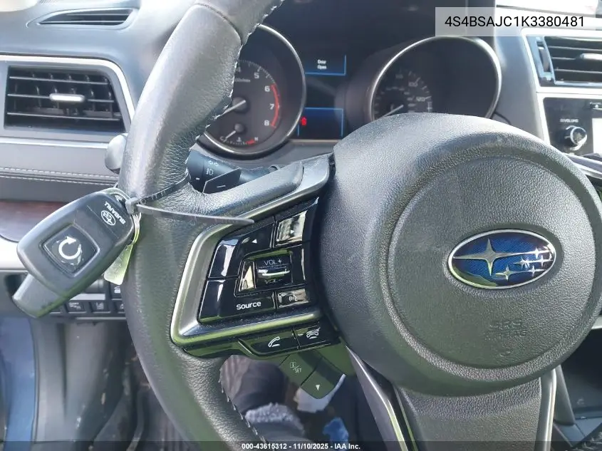 4S4BSAJC1K3380481 2019 Subaru Outback 2.5I Limited