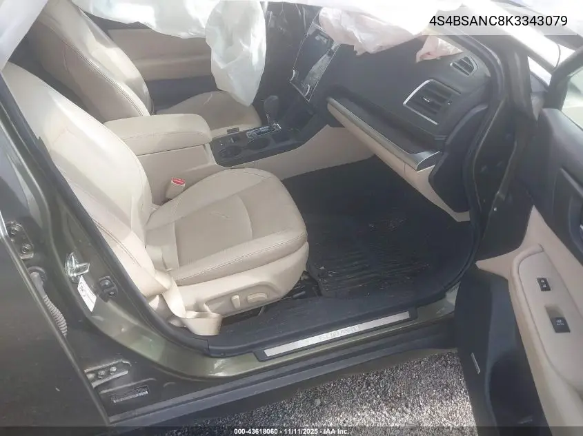 4S4BSANC8K3343079 2019 Subaru Outback 2.5I Limited