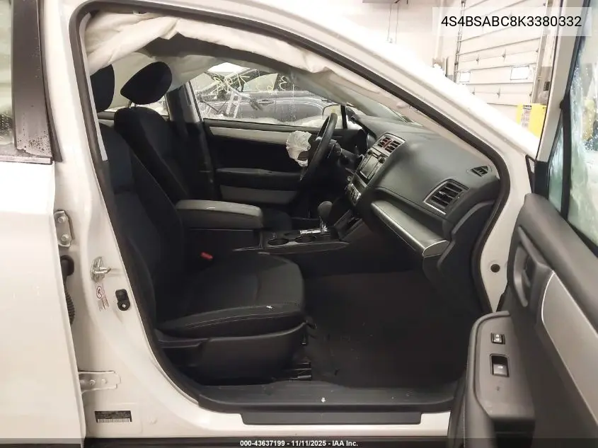 4S4BSABC8K3380332 2019 Subaru Outback 2.5I
