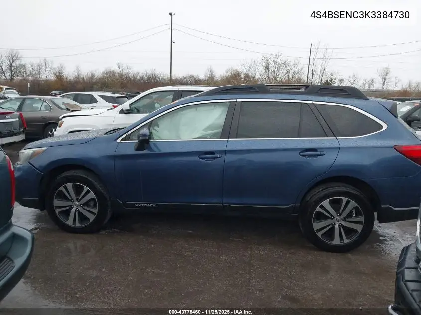 4S4BSENC3K3384730 2019 Subaru Outback 3.6R Limited