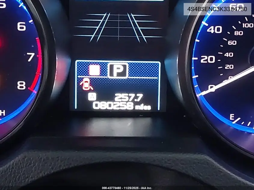 4S4BSENC3K3384730 2019 Subaru Outback 3.6R Limited