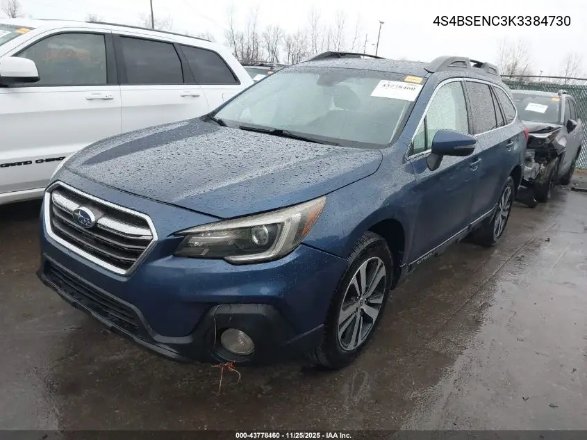 4S4BSENC3K3384730 2019 Subaru Outback 3.6R Limited