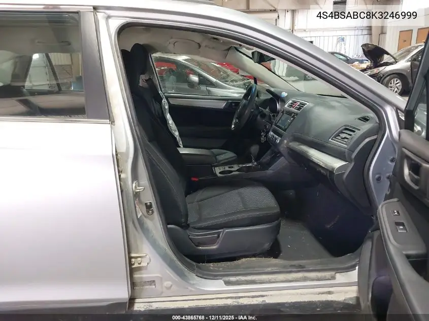 4S4BSABC8K3246999 2019 Subaru Outback 2.5I