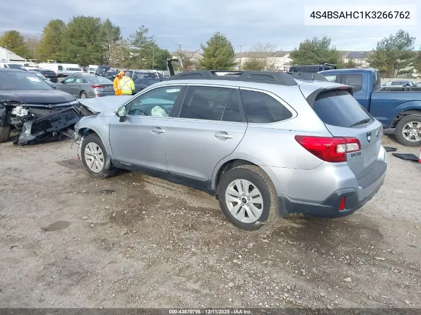 4S4BSAHC1K3266762 2019 Subaru Outback 2.5I Premium