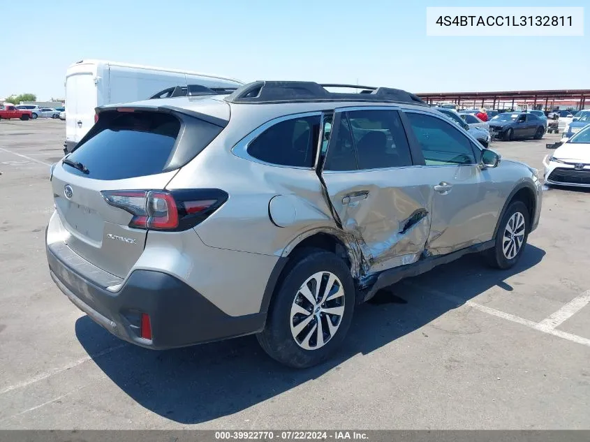 2020 Subaru Outback Premium VIN: 4S4BTACC1L3132811 Lot: 39922770