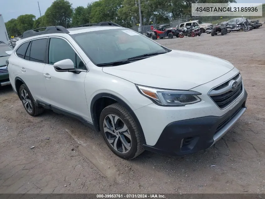 2020 Subaru Outback Limited VIN: 4S4BTANC4L3185936 Lot: 39953761