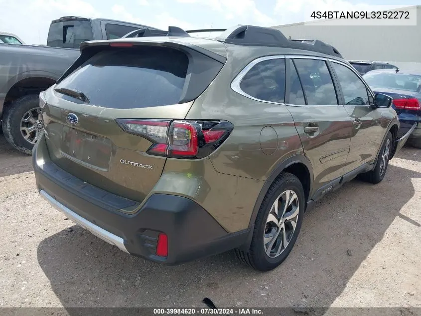 2020 Subaru Outback Limited VIN: 4S4BTANC9L3252272 Lot: 39984620