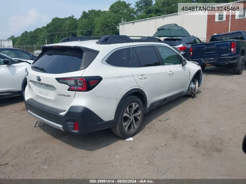 2020 Subaru Outback Limited VIN: 4S4BTANC2L3245468 Lot: 39991414