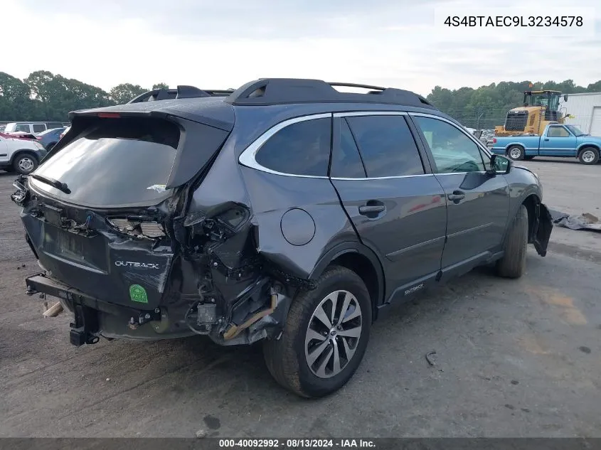 4S4BTAEC9L3234578 2020 Subaru Outback Premium