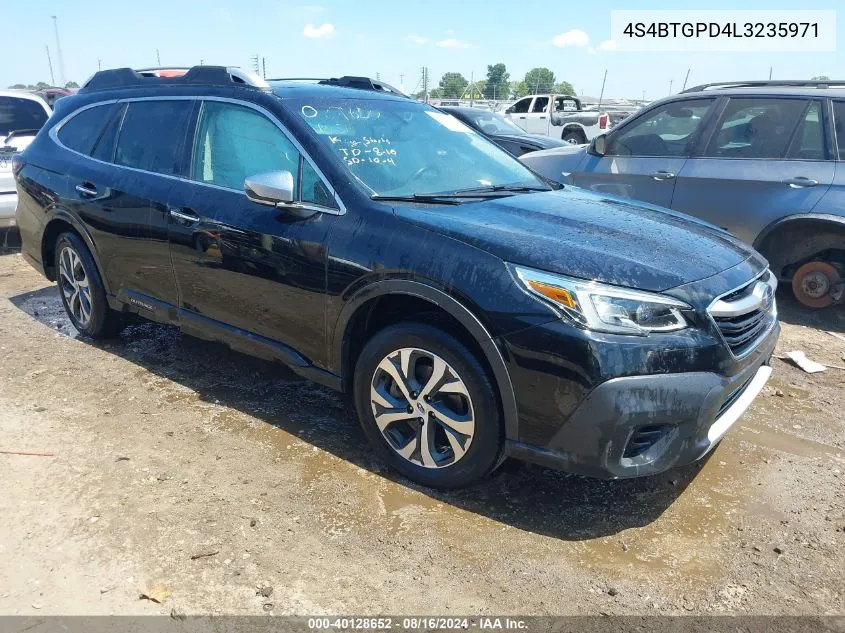 2020 Subaru Outback Touring Xt VIN: 4S4BTGPD4L3235971 Lot: 40128652