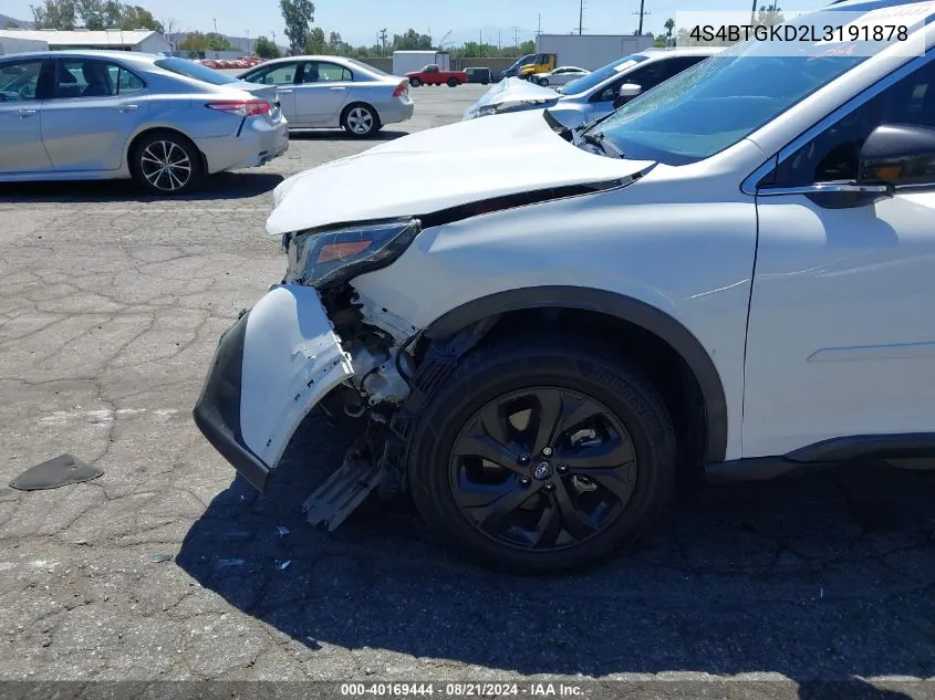 2020 Subaru Outback Onyx Edition Xt VIN: 4S4BTGKD2L3191878 Lot: 40169444