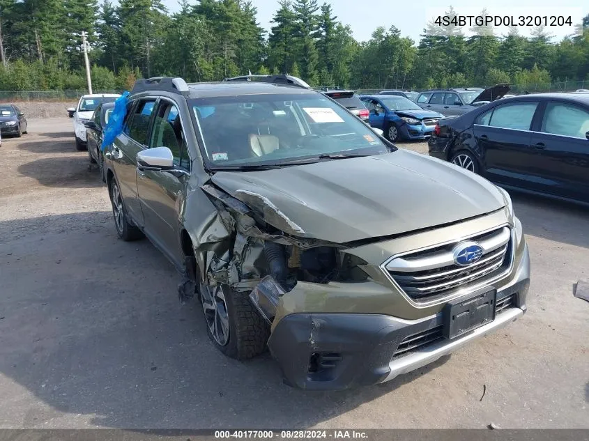 2020 Subaru Outback Touring Xt VIN: 4S4BTGPD0L3201204 Lot: 40177000