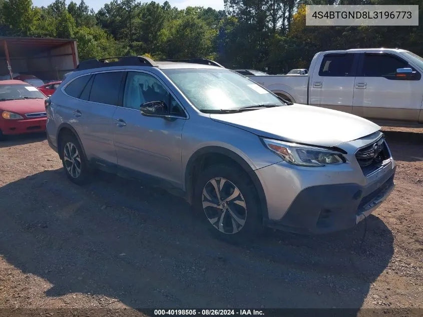 2020 Subaru Outback Limited Xt VIN: 4S4BTGND8L3196773 Lot: 40198505