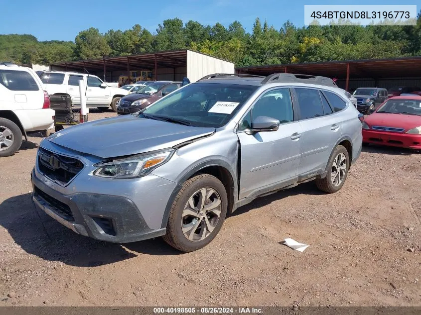 2020 Subaru Outback Limited Xt VIN: 4S4BTGND8L3196773 Lot: 40198505