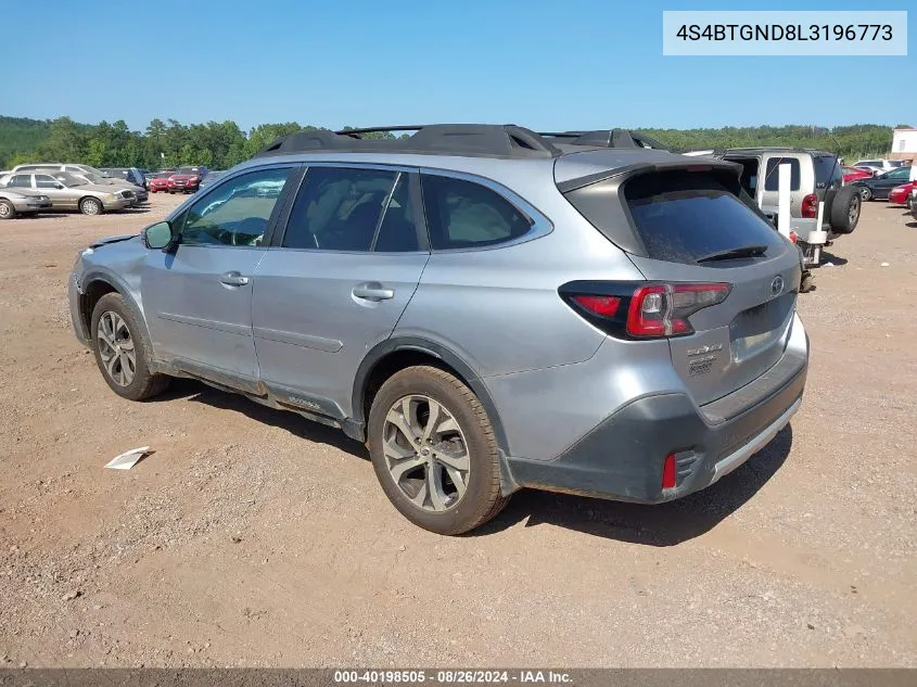 4S4BTGND8L3196773 2020 Subaru Outback Limited Xt