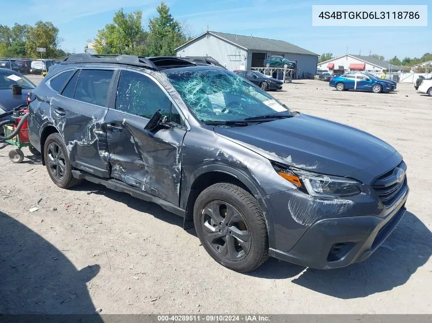 2020 Subaru Outback Onyx Edition Xt VIN: 4S4BTGKD6L3118786 Lot: 40289511