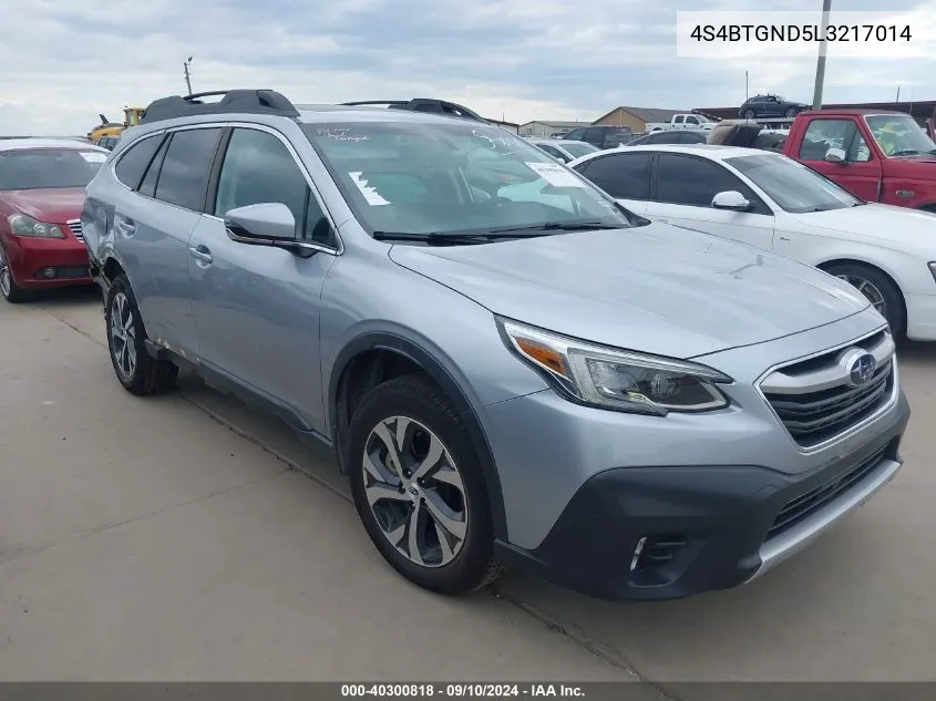 2020 Subaru Outback Limited Xt VIN: 4S4BTGND5L3217014 Lot: 40300818