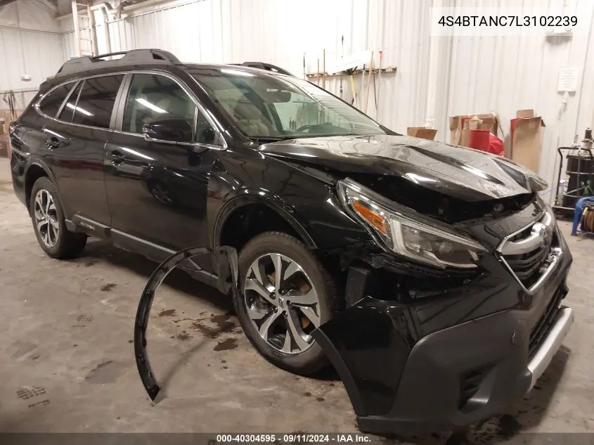 2020 Subaru Outback Limited VIN: 4S4BTANC7L3102239 Lot: 40304595