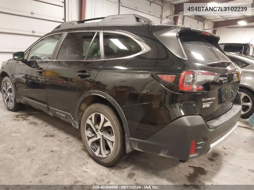 2020 Subaru Outback Limited VIN: 4S4BTANC7L3102239 Lot: 40304595