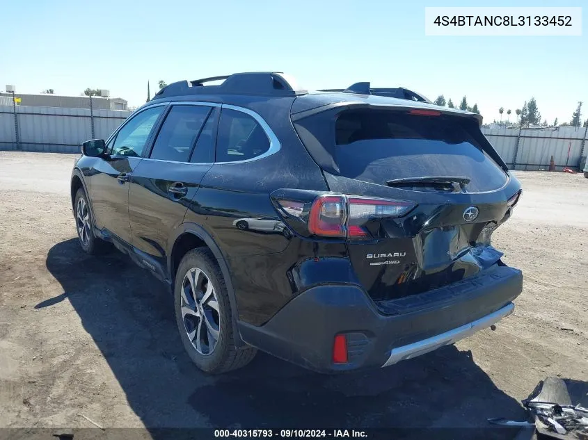 2020 Subaru Outback Limited VIN: 4S4BTANC8L3133452 Lot: 40315793