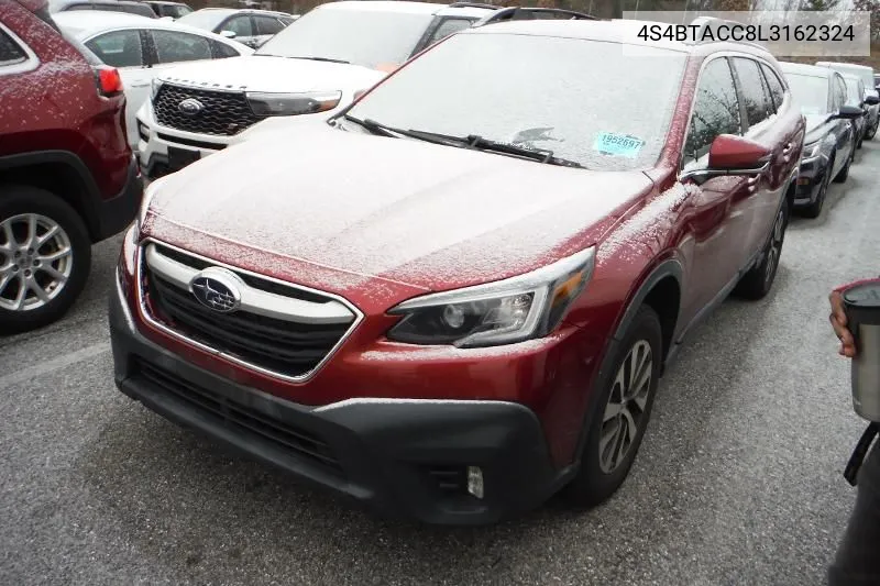 2020 Subaru Outback Premium VIN: 4S4BTACC8L3162324 Lot: 40361399