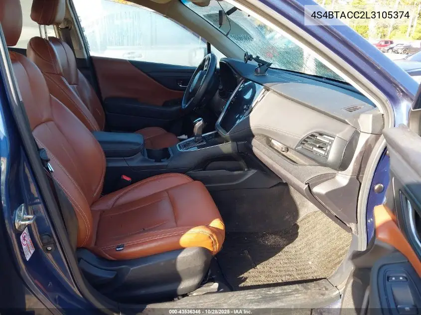 4S4BTACC2L3105374 2020 Subaru Outback Premium