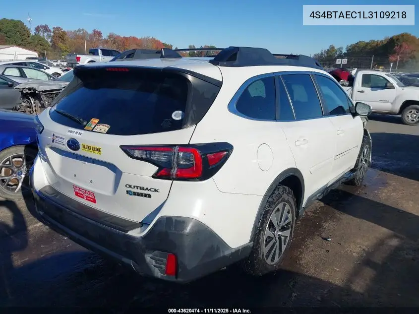 4S4BTAEC1L3109218 2020 Subaru Outback Premium