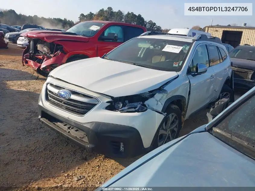 4S4BTGPD1L3247706 2020 Subaru Outback Touring Xt