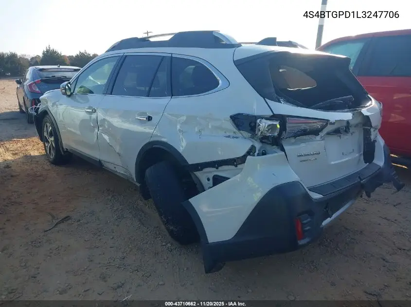 4S4BTGPD1L3247706 2020 Subaru Outback Touring Xt