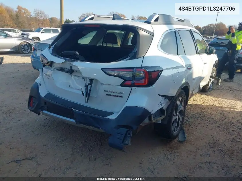 4S4BTGPD1L3247706 2020 Subaru Outback Touring Xt