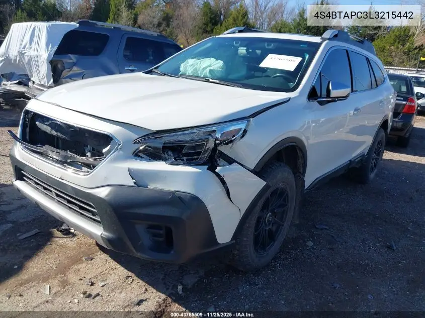 4S4BTAPC3L3215442 2020 Subaru Outback Touring