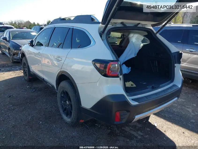 4S4BTAPC3L3215442 2020 Subaru Outback Touring