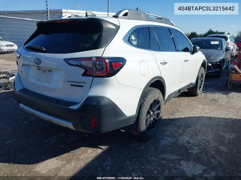 4S4BTAPC3L3215442 2020 Subaru Outback Touring